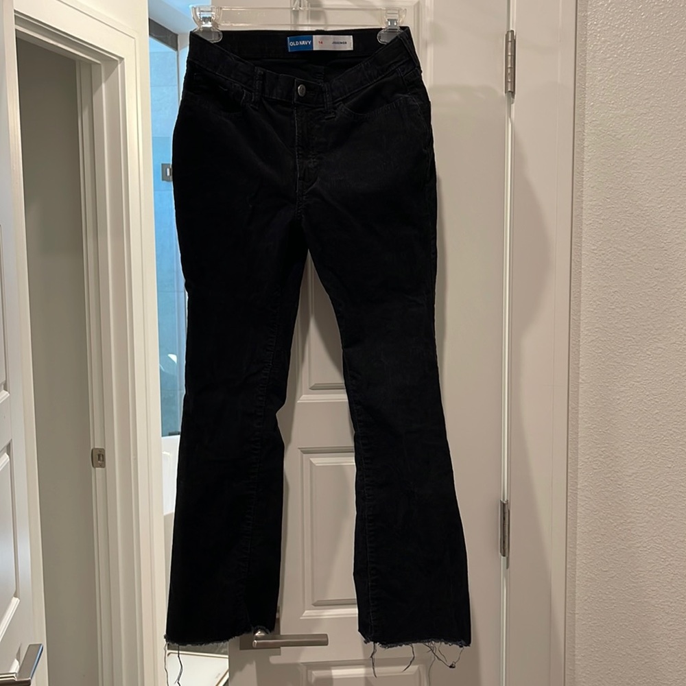 Girls Old Navy black corduroy pants